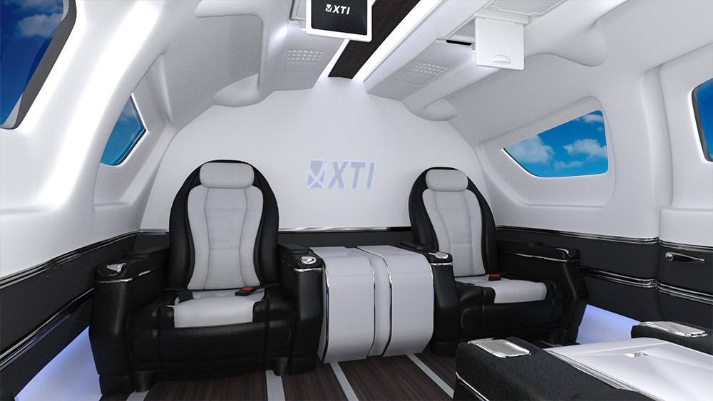 urban air taxi XTI TriFan 600 Interior